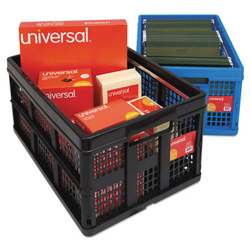 Universal® Filing-storage Tote, Letter Files, 20.13" X 14.63" X 10.75", Black freeshipping - TVN Wholesale